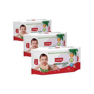 LuvLap Baby Wipes with Aloevera
